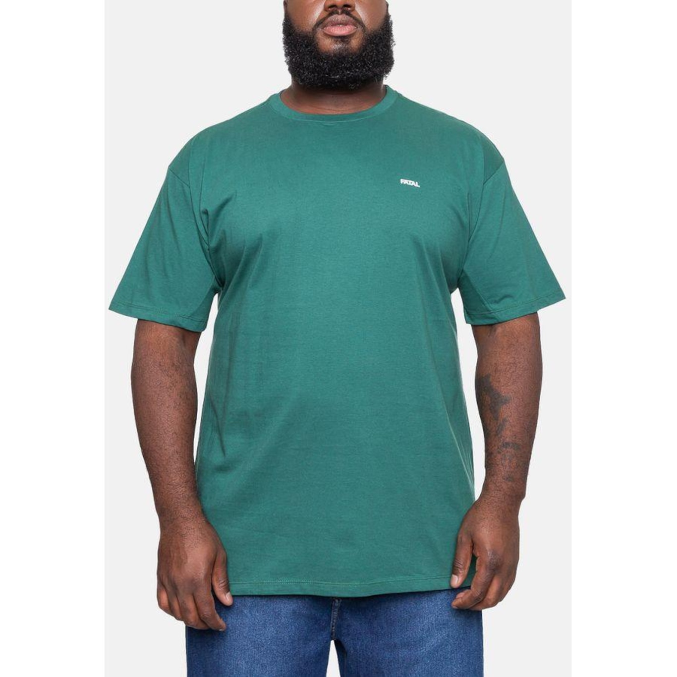 Camiseta Fatal Plus Size Fashion Basic - Masculina - Foto 3