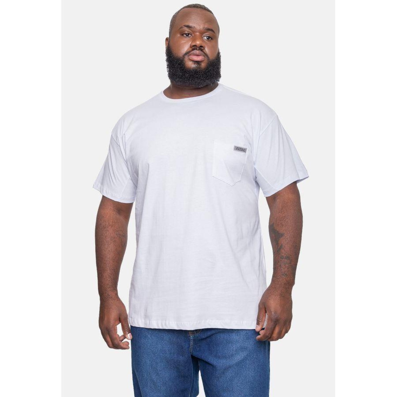 Camiseta Fatal Fashion Basic Plus Size  - Fatal - Masculino - Foto 1