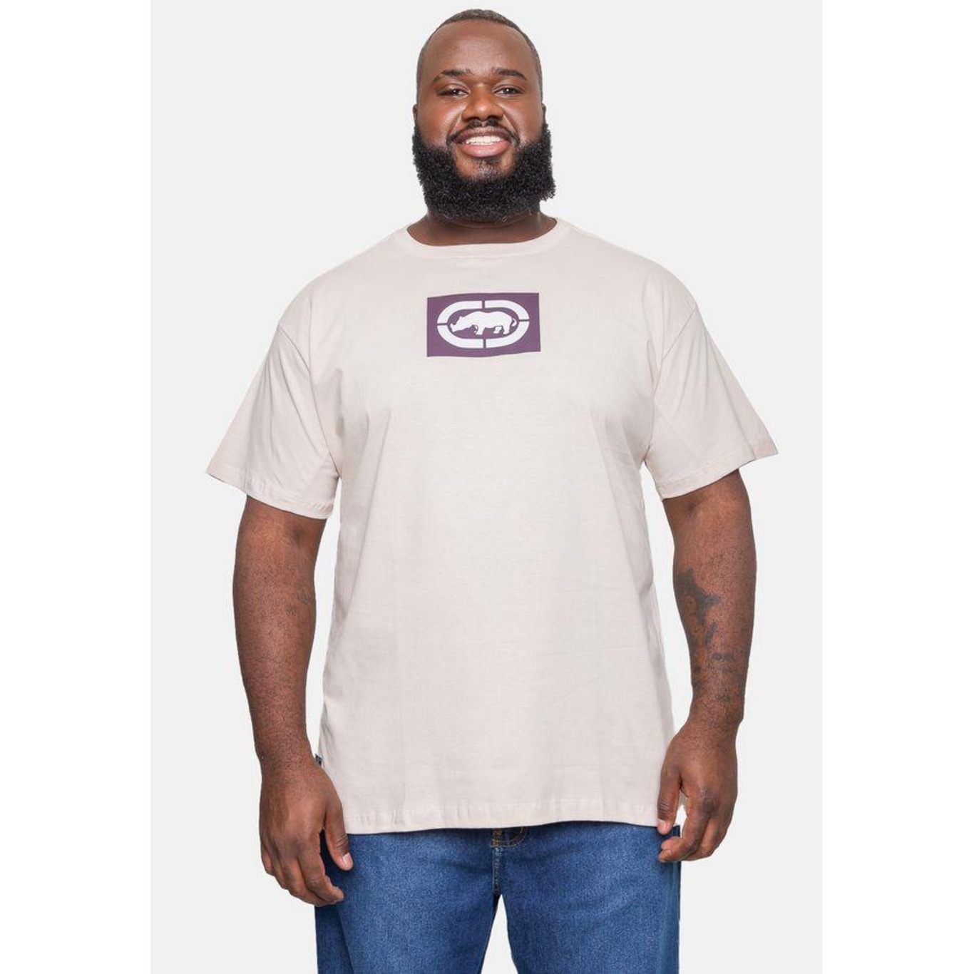 Camiseta Ecko Estampada Areia - Masculina - Foto 1