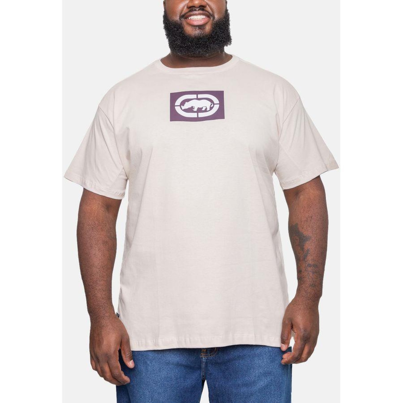 Camiseta Ecko Estampada Areia - Masculina - Foto 3