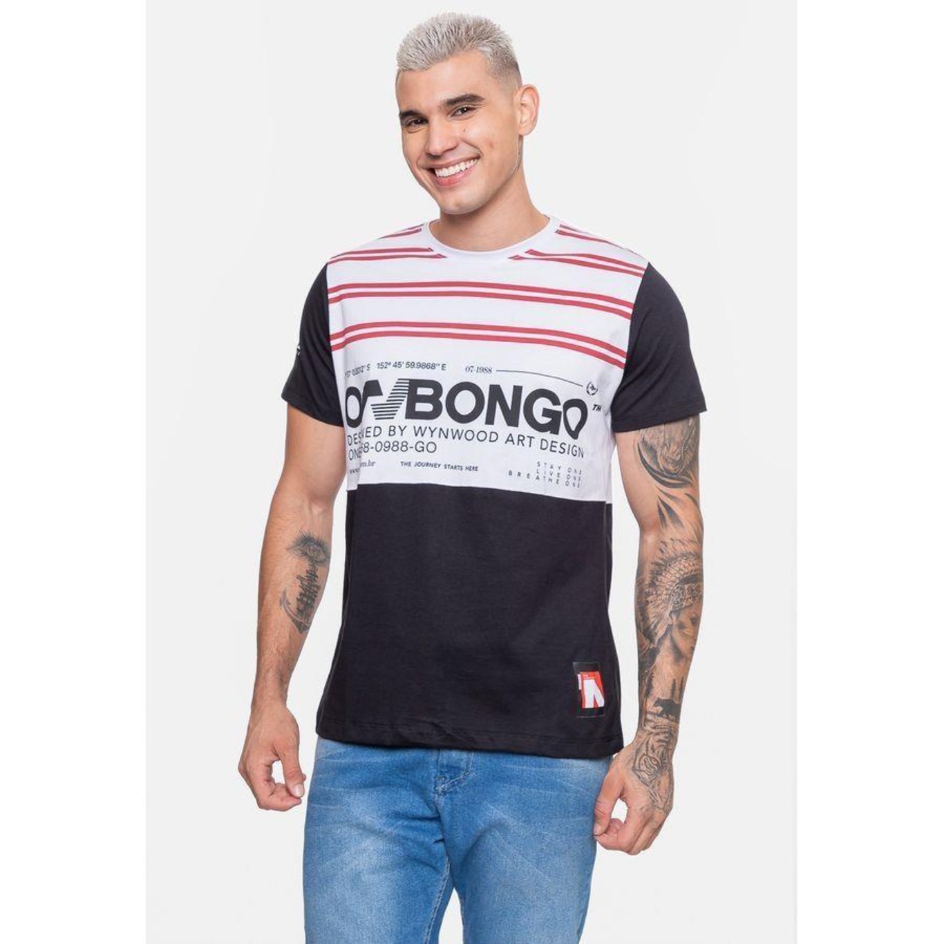 Camiseta Onbongo Here - Masculina - Foto 1