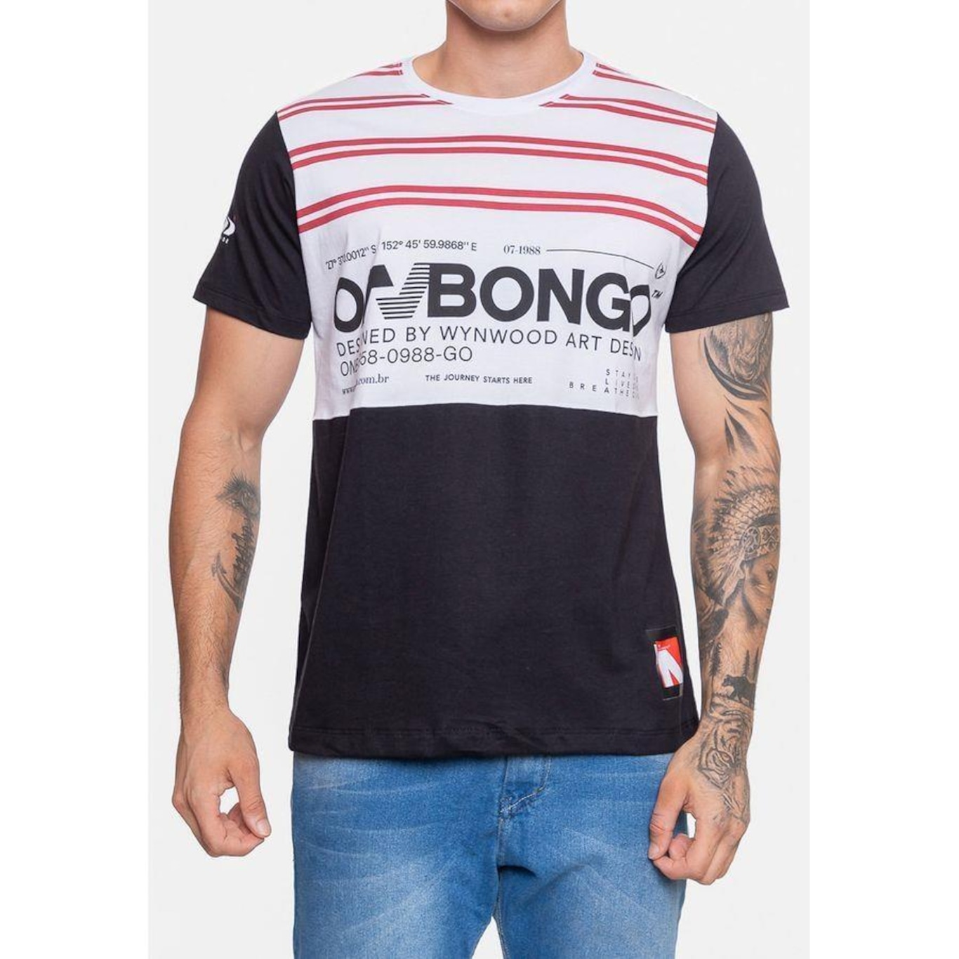 Camiseta Onbongo Here - Masculina - Foto 4