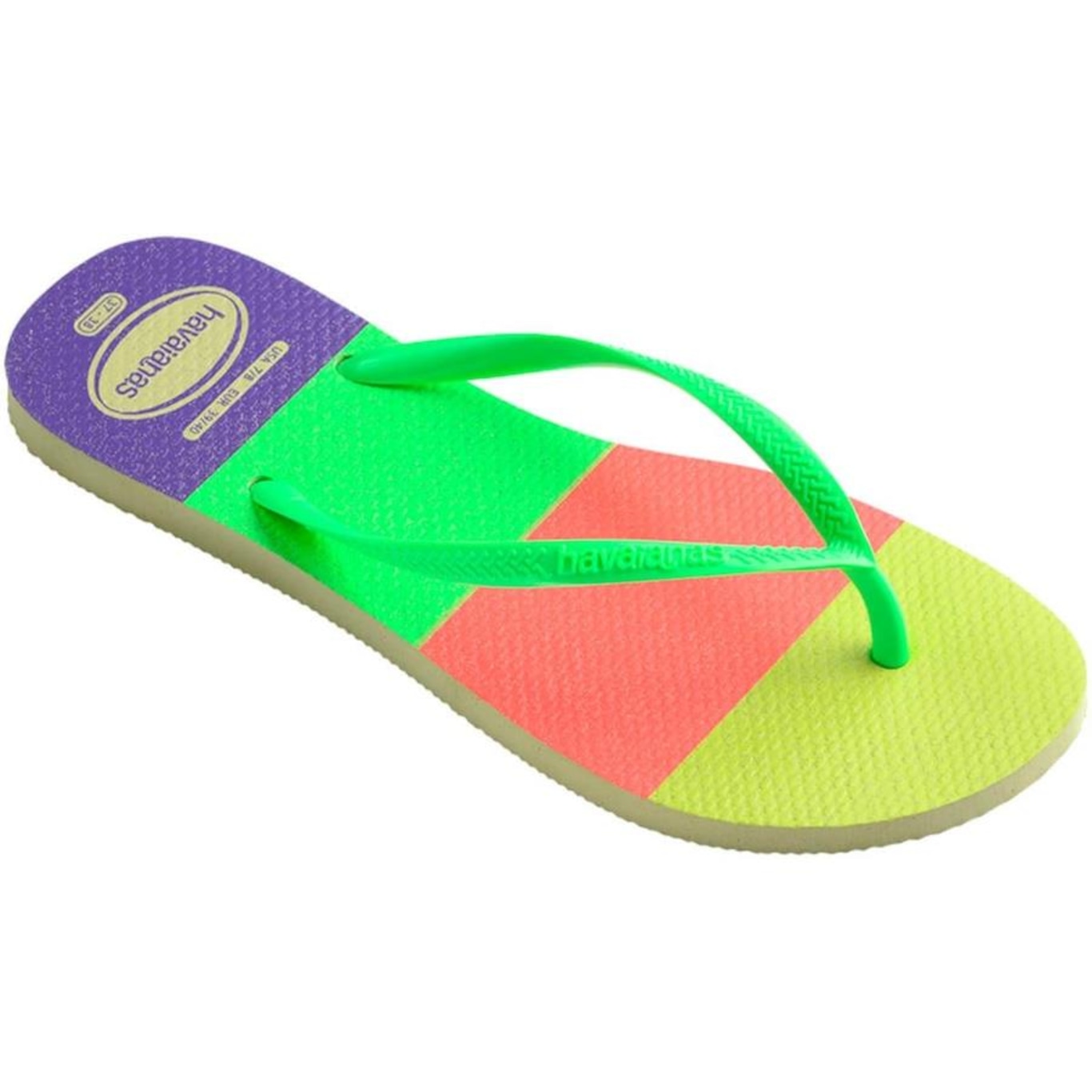 Chinelo Havaianas Slim Neon Glow - Feminino - Foto 3