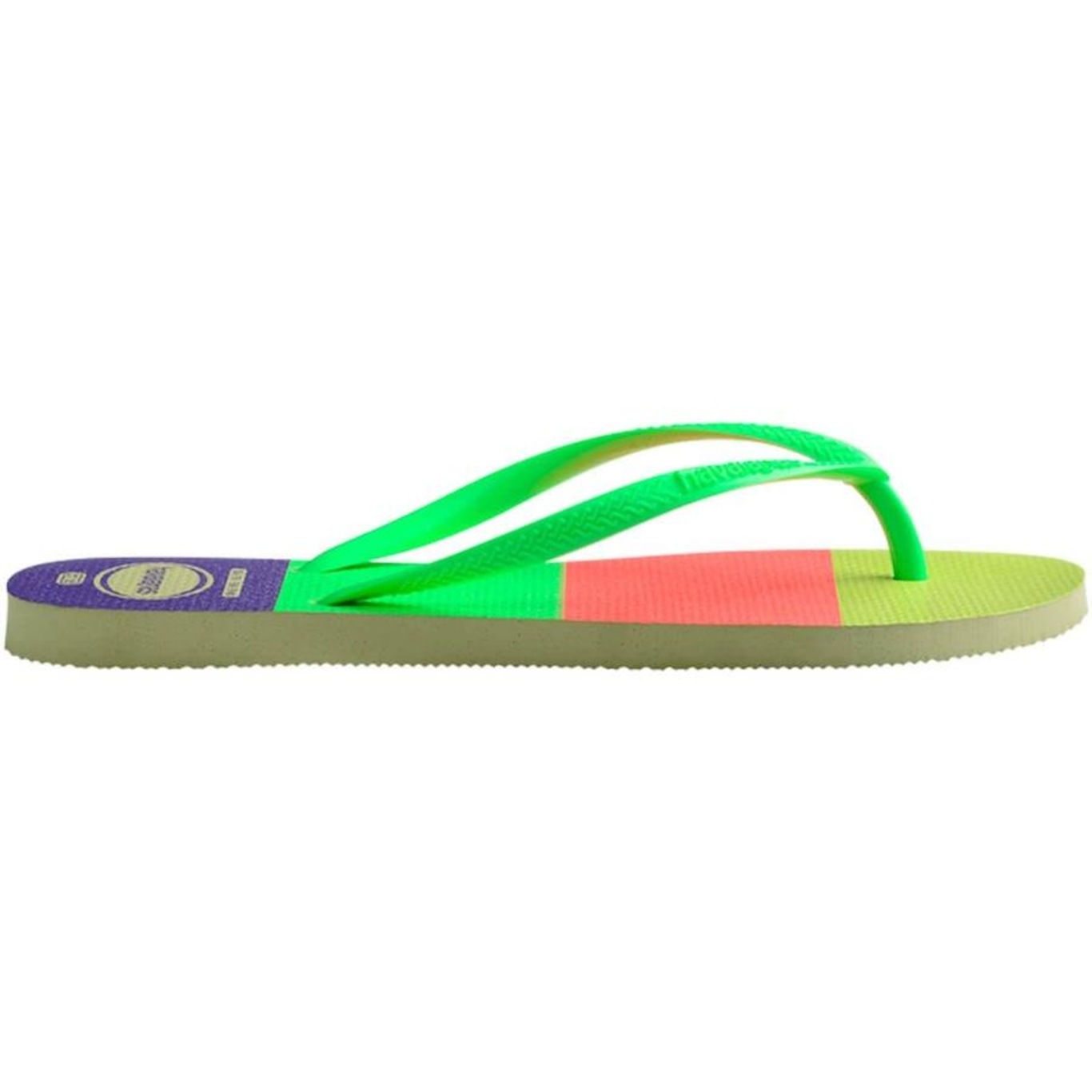 Chinelo Havaianas Slim Neon Glow - Feminino - Foto 4