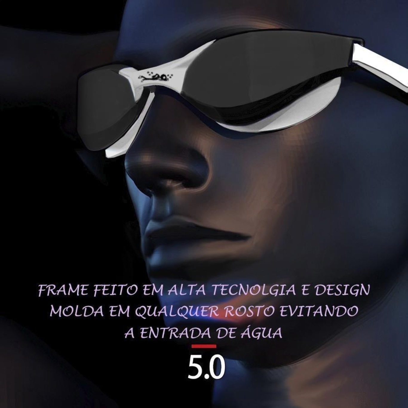 Óculos de Natação Gold Sports Snake Performance 5.0 - Adulto - Foto 5