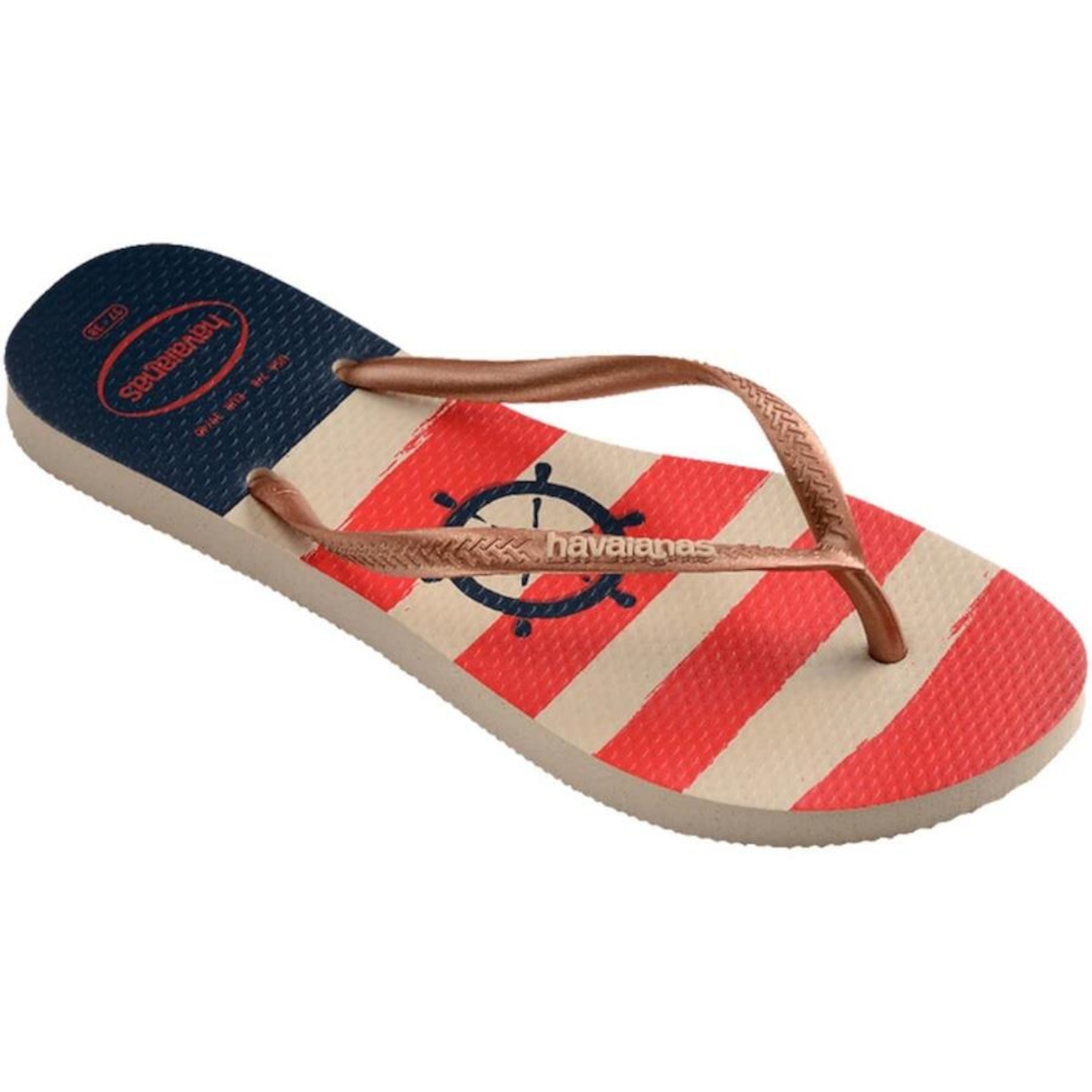 Chinelo Havaianas Slim Nautical - Unissex - Foto 4