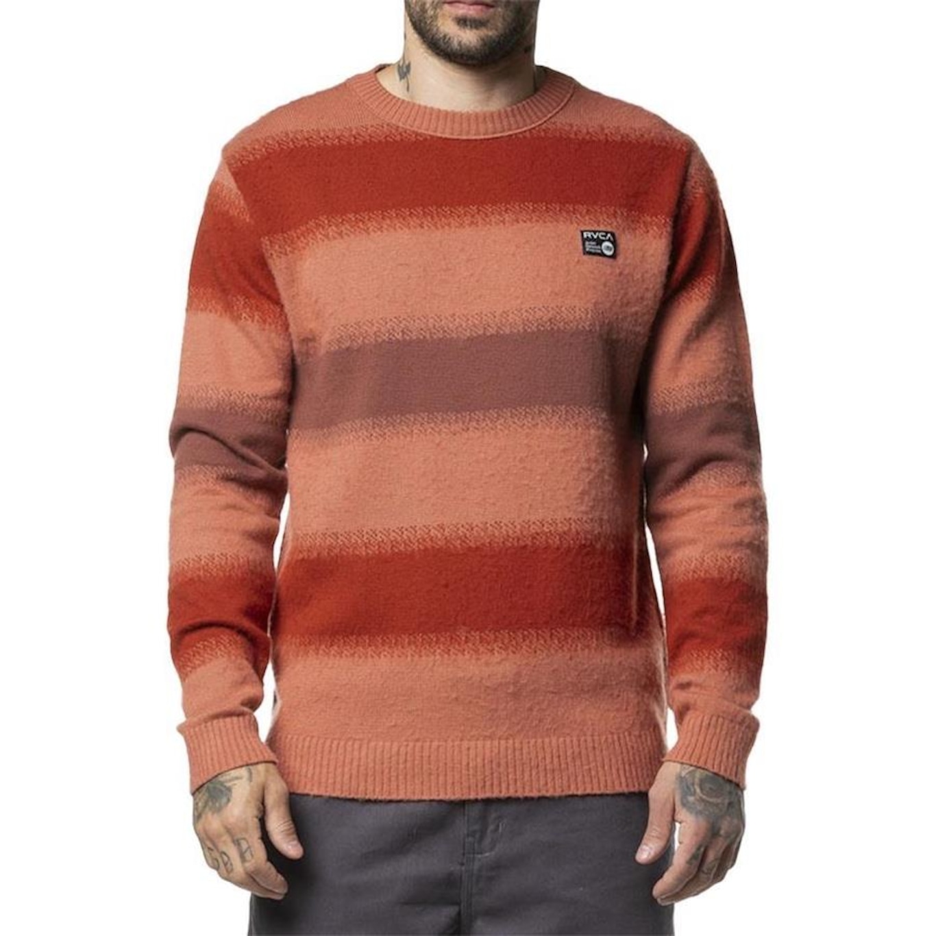 Blusão de Tricot Rvca Spun Spirit Studio - Masculino - Foto 1