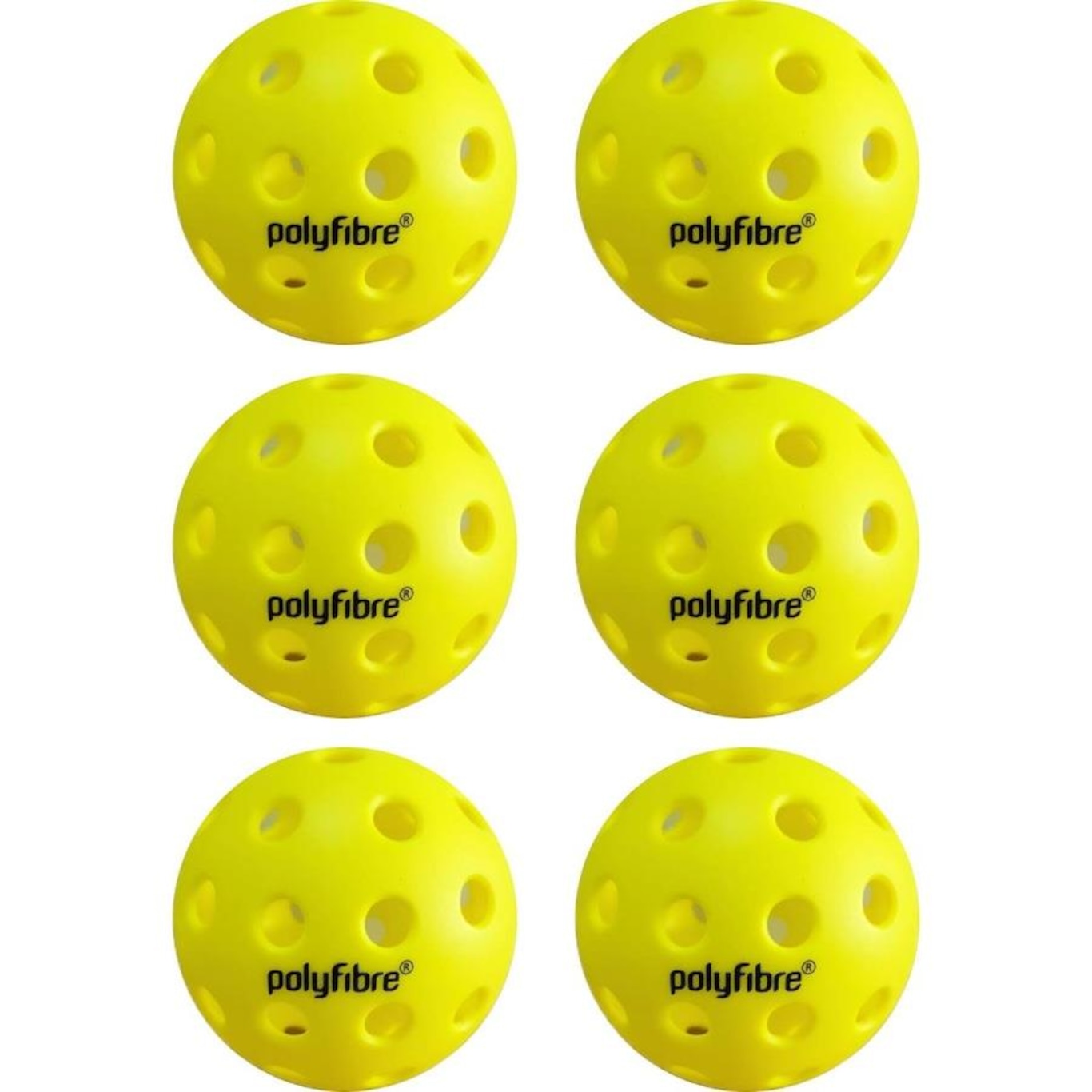 Bola Pickleball Polyfibre - 6 Unidades - Foto 1