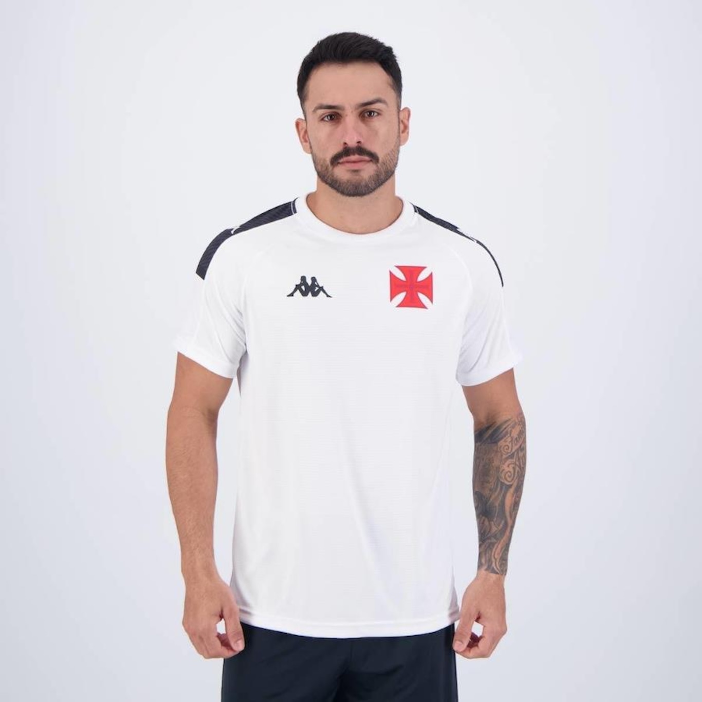 Camisa do Vasco Details Supporter 2024 Kappa - Masculina - Foto 1