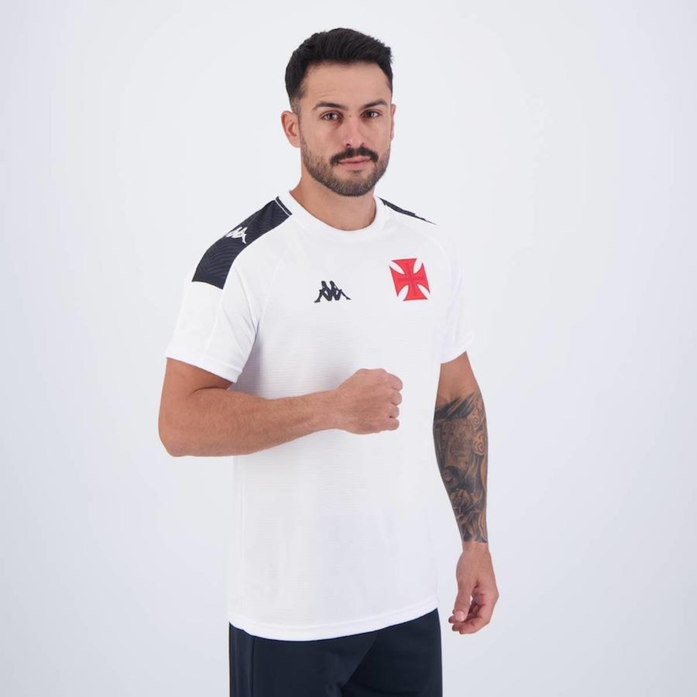 Camisa do Vasco Details Supporter 2024 Kappa - Masculina - Foto 2