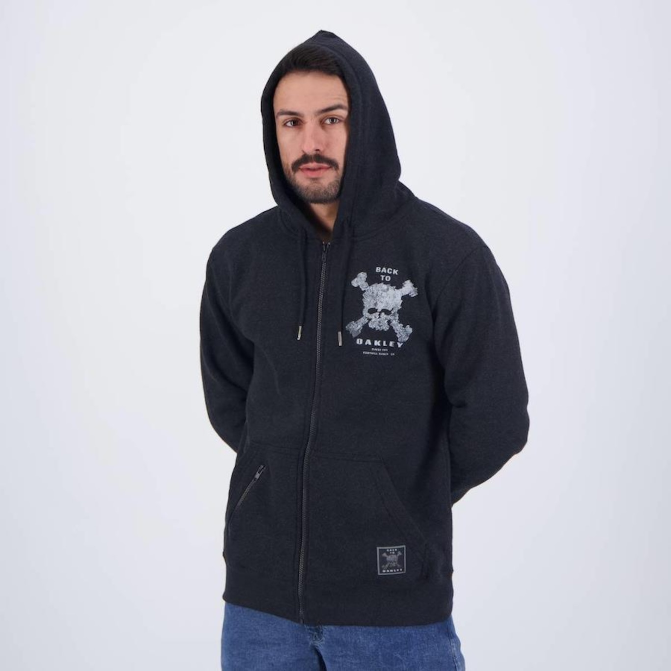 Blusão de Moletom Oakley Skull Hoodie - Masculino - Foto 2