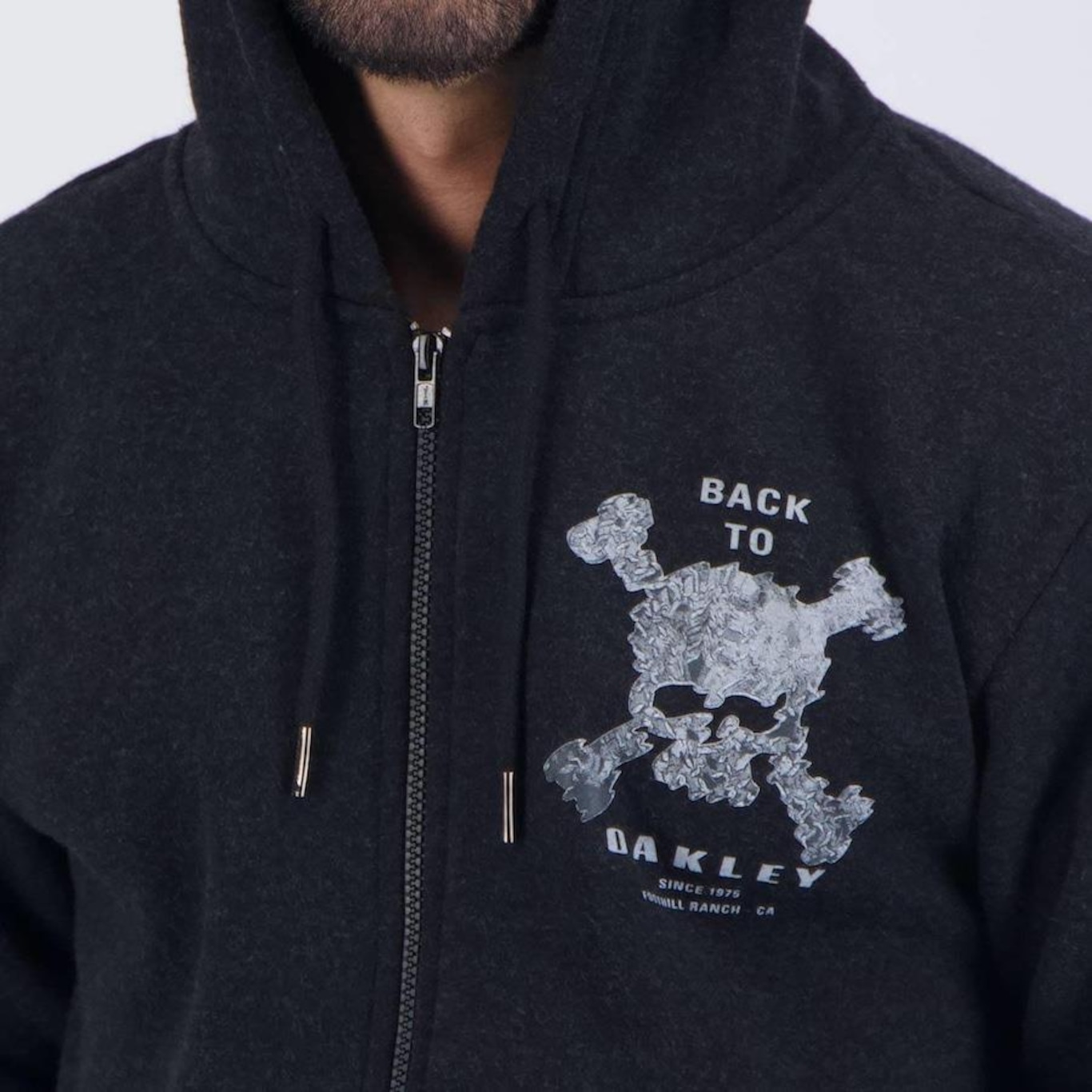 Blusão de Moletom Oakley Skull Hoodie - Masculino - Foto 5