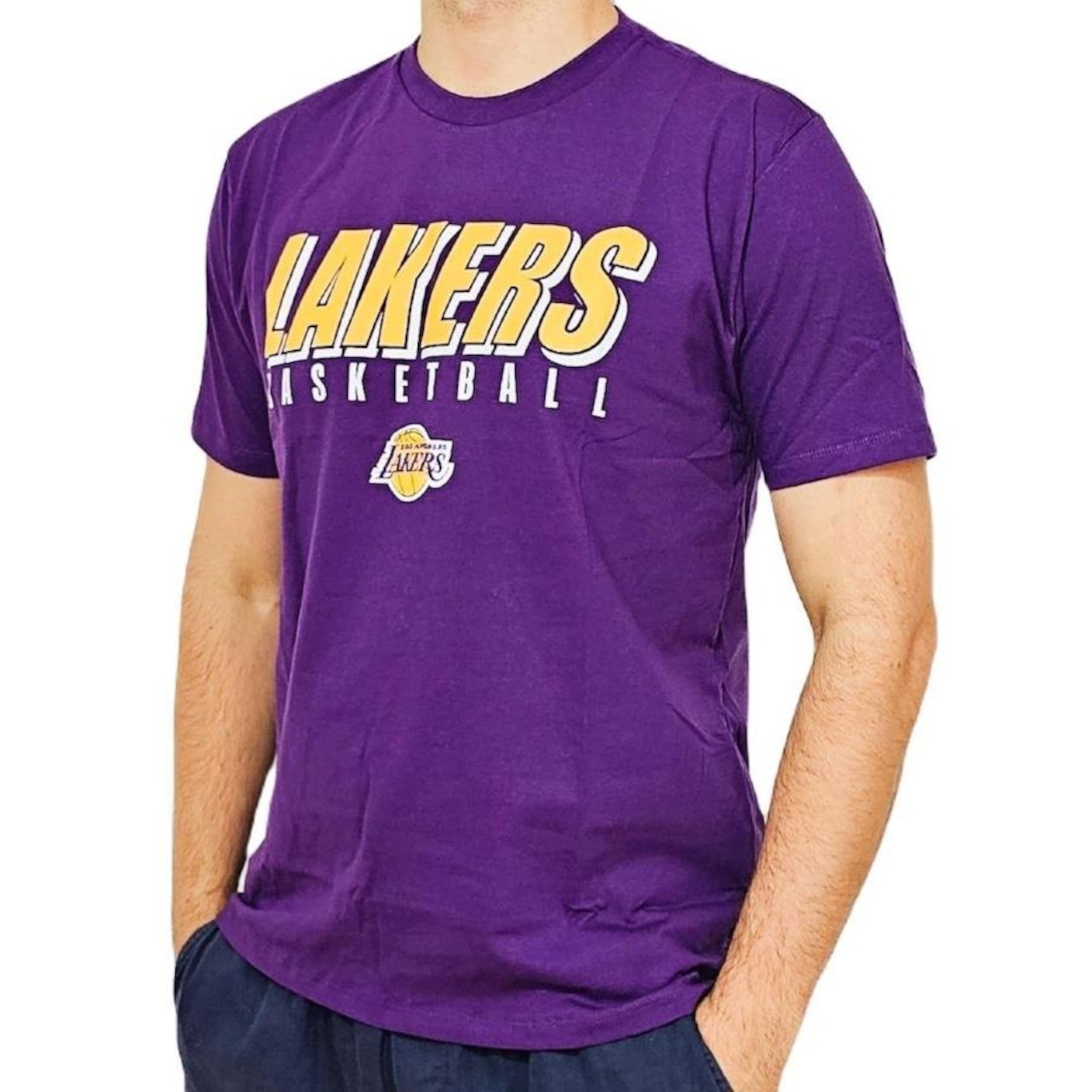 Camiseta NBA Los Angeles Lakers Basquete - Masculina - Foto 2