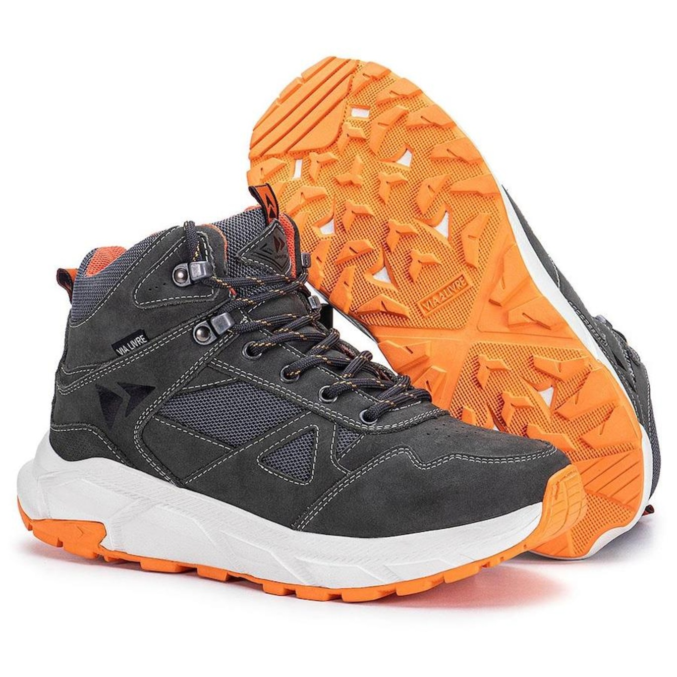 Bota de Couro Adventure Via Livre Bray - Masculina - Foto 4