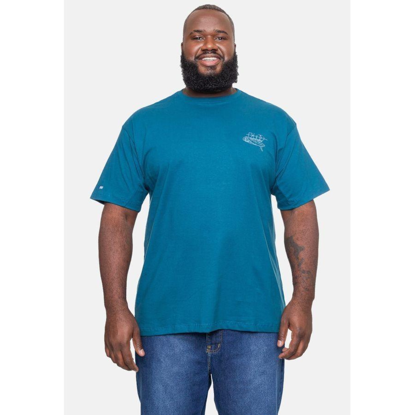 Camiseta Hd Plus Size Boards - Masculina - Foto 1