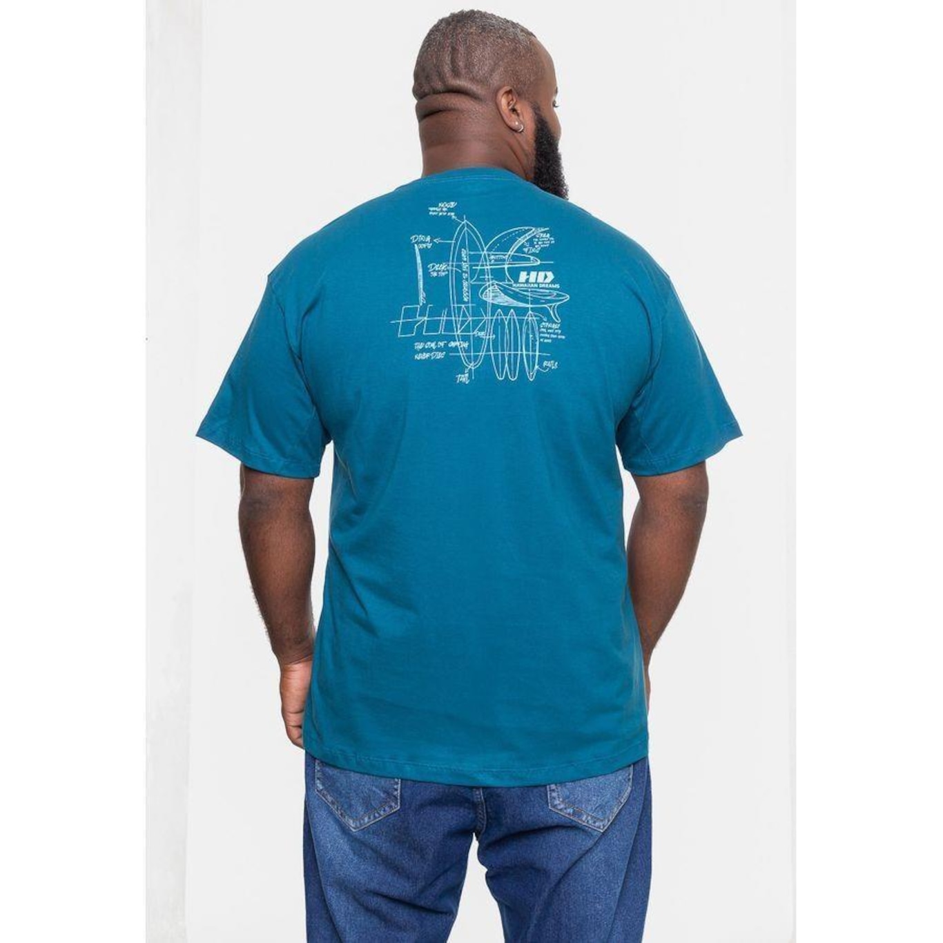 Camiseta Hd Plus Size Boards - Masculina - Foto 2