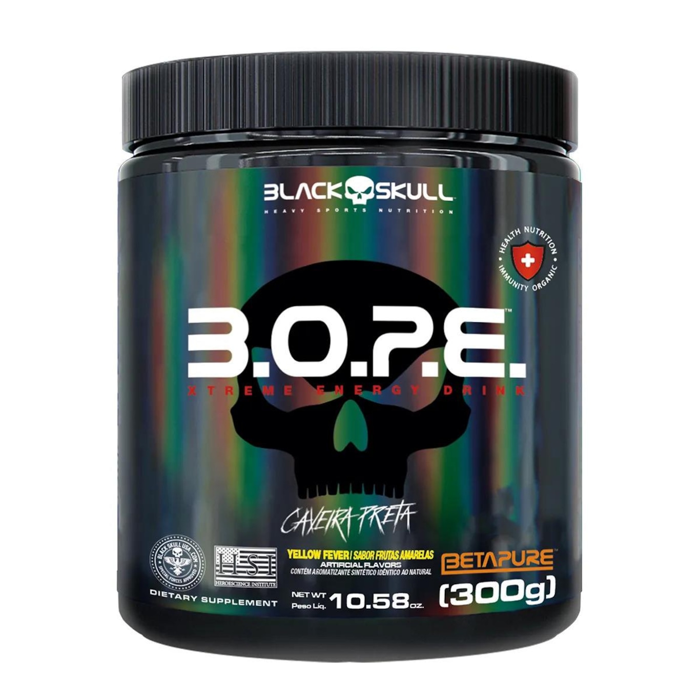 Kit Whey Protein 100% Hd Refil Baunilha 900G Black Skull Creatine Turbo 500G Bope 300G Black Skull - Foto 5