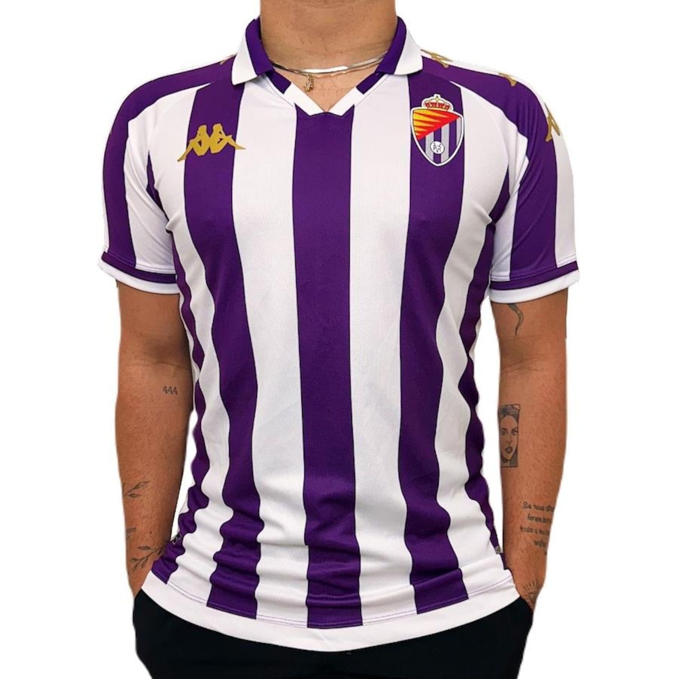 Camisa Valladolid Kappa 2024 Uniforme 1 - Masculina - Foto 2