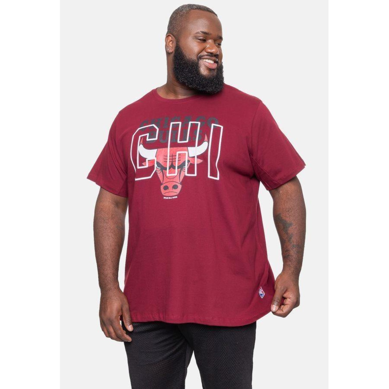 Camiseta NBA Plus Size City2City Chicago Bulls - Masculina - Foto 4