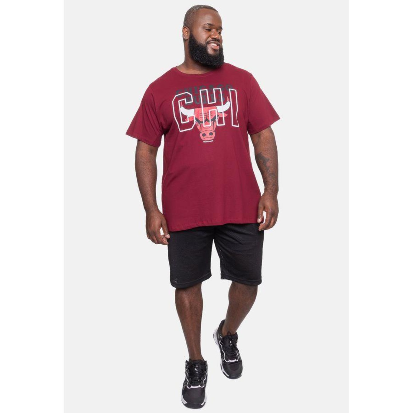 Camiseta NBA Plus Size City2City Chicago Bulls - Masculina - Foto 5