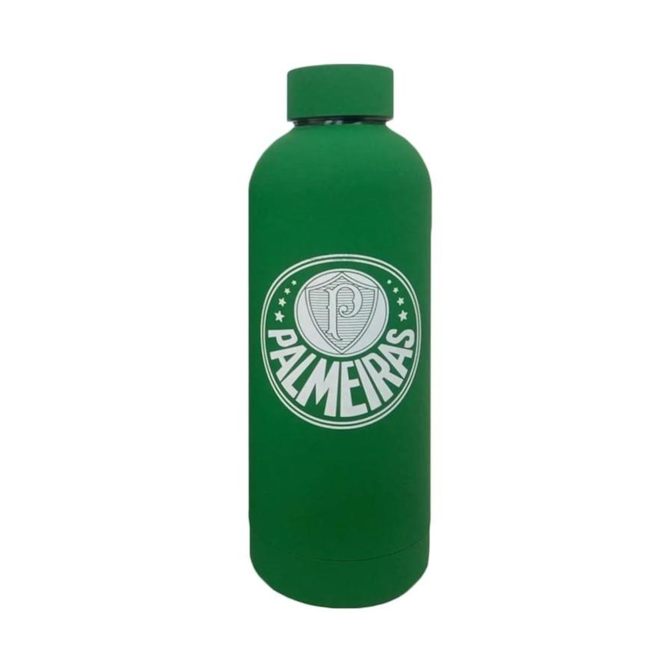 Garrafa Térmica Brasfoot Palmeiras Grip Emborrachado - 500ml - Foto 1