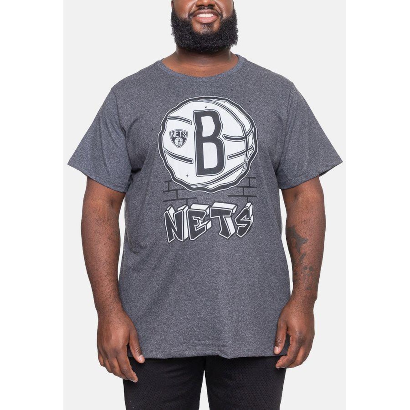 Camiseta NBA Plus Size Top Scorer Brooklyn Nets - Masculina - Foto 3