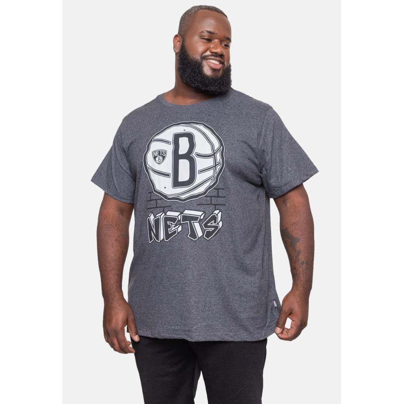 Camiseta NBA Plus Size Top Scorer Brooklyn Nets - Masculina - Foto 4