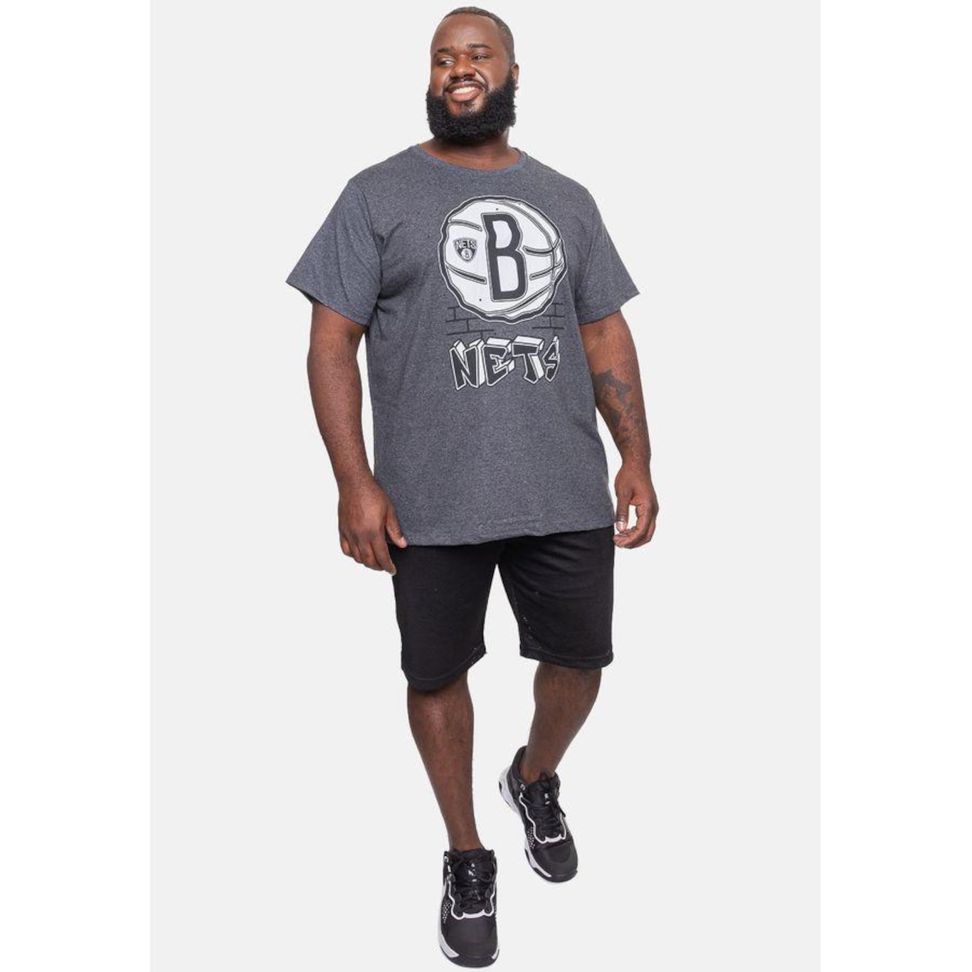 Camiseta NBA Plus Size Top Scorer Brooklyn Nets - Masculina - Foto 5