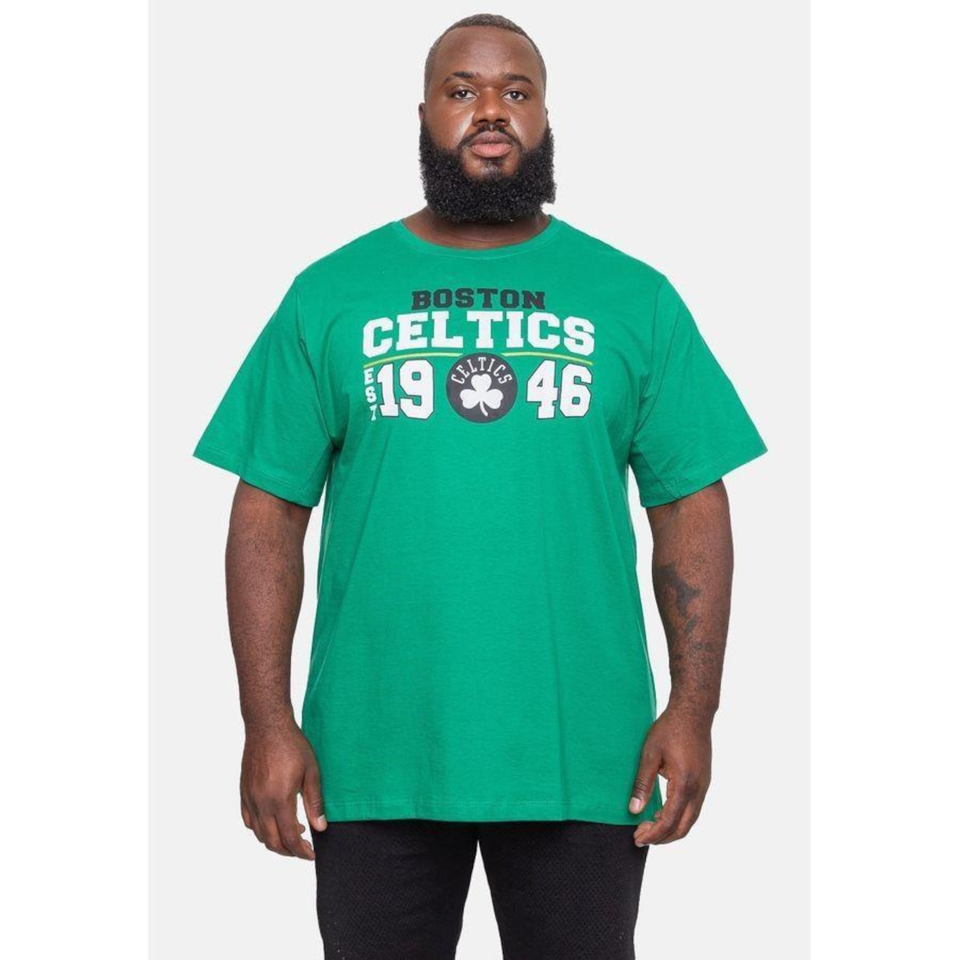 Camiseta NBA Plus Size City2City Boston Celtics - Masculina - Foto 1