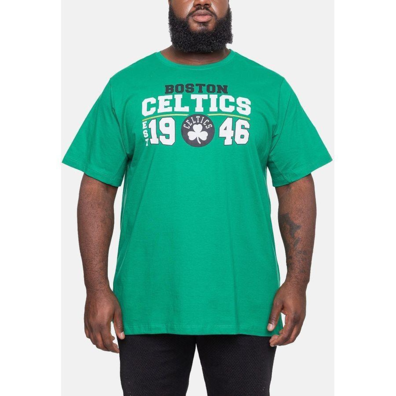 Camiseta NBA Plus Size City2City Boston Celtics - Masculina - Foto 3