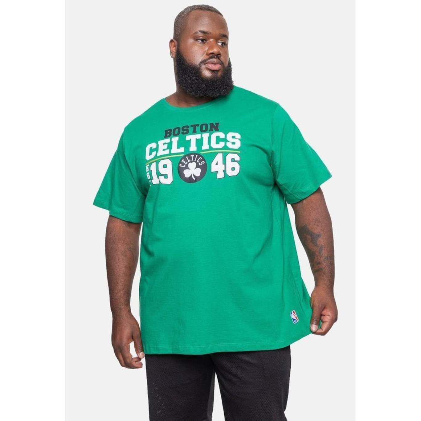 Camiseta NBA Plus Size City2City Boston Celtics - Masculina - Foto 4