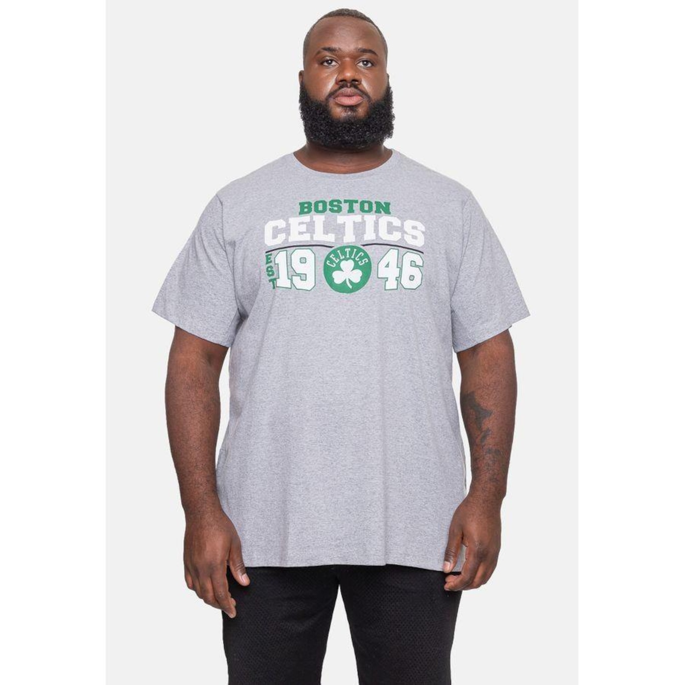 Camiseta NBA Plus Size City2City Boston Celtics - Masculina - Foto 1