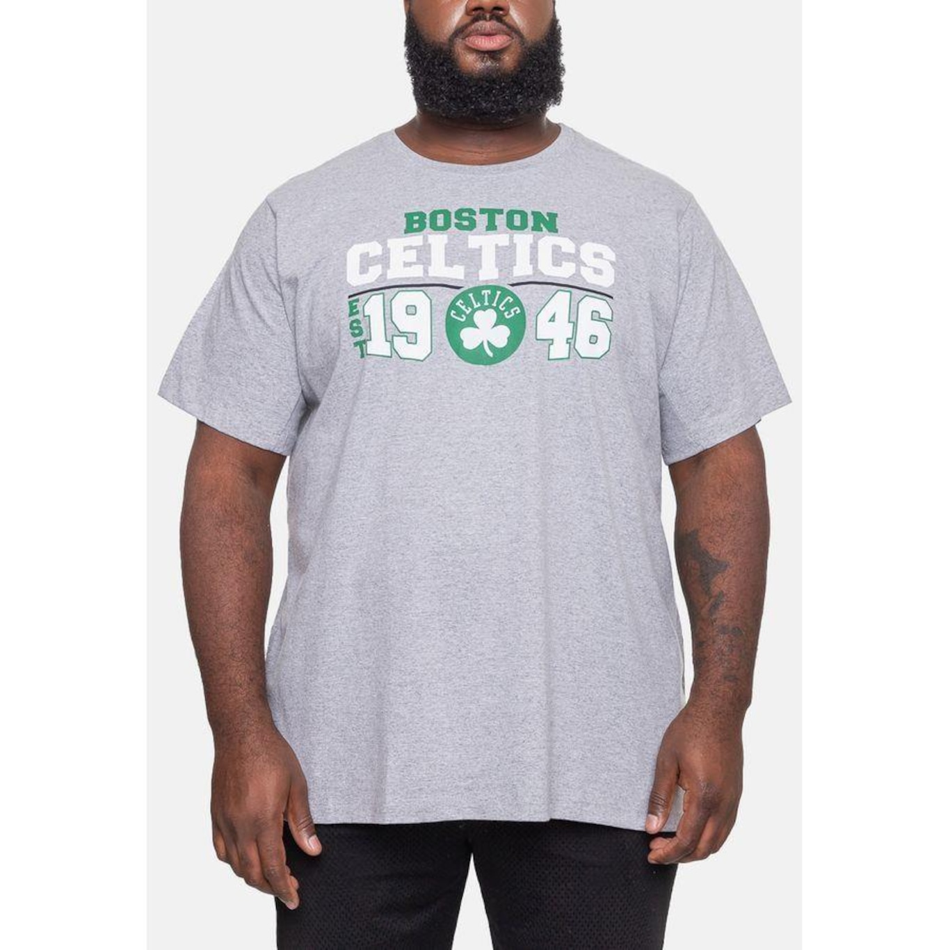 Camiseta NBA Plus Size City2City Boston Celtics - Masculina - Foto 3