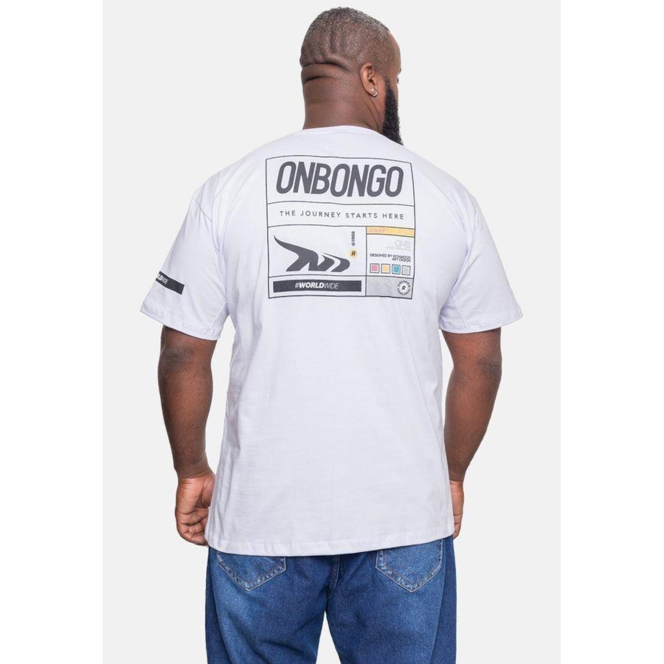 Camiseta Onbongo Plus Size Journey - Masculina - Foto 3