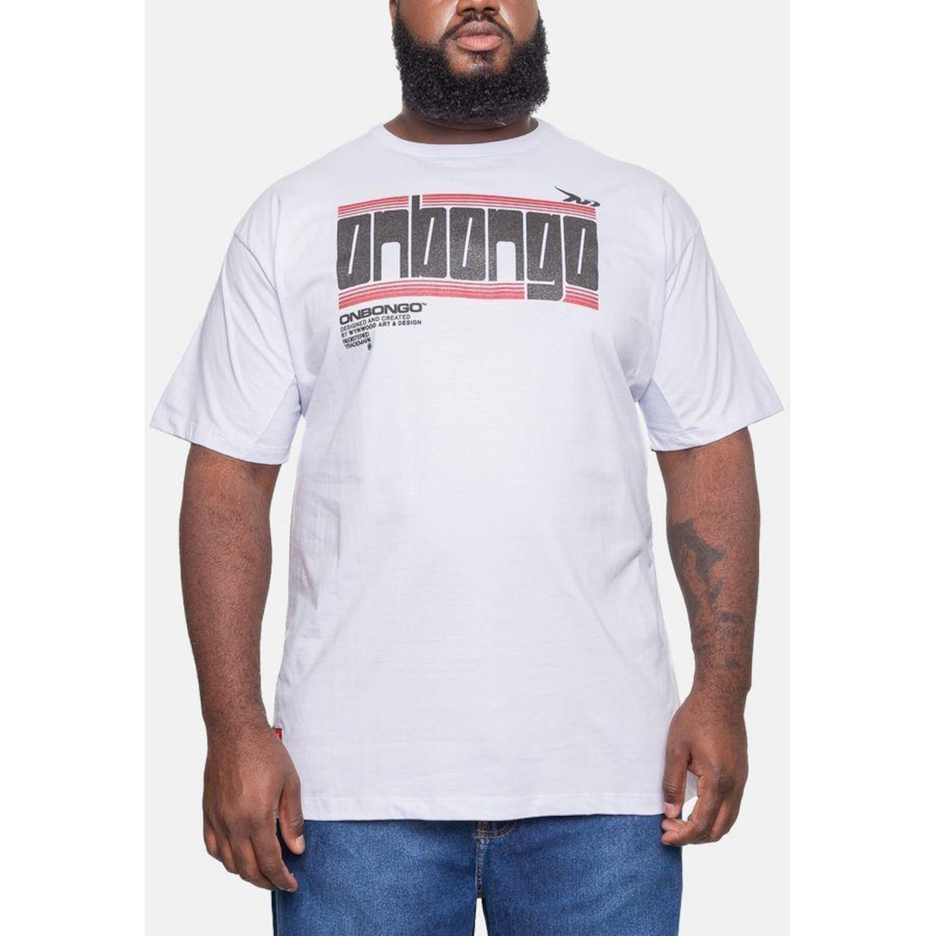 Camiseta Onbongo Plus Size Estampada - Masculina - Foto 1