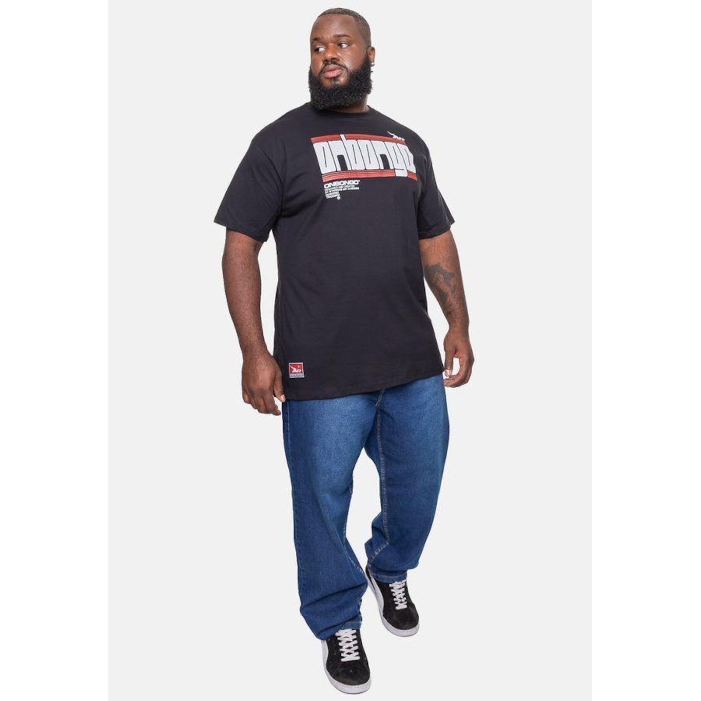 Camiseta Onbongo Plus Size Estampada - Masculina - Foto 1