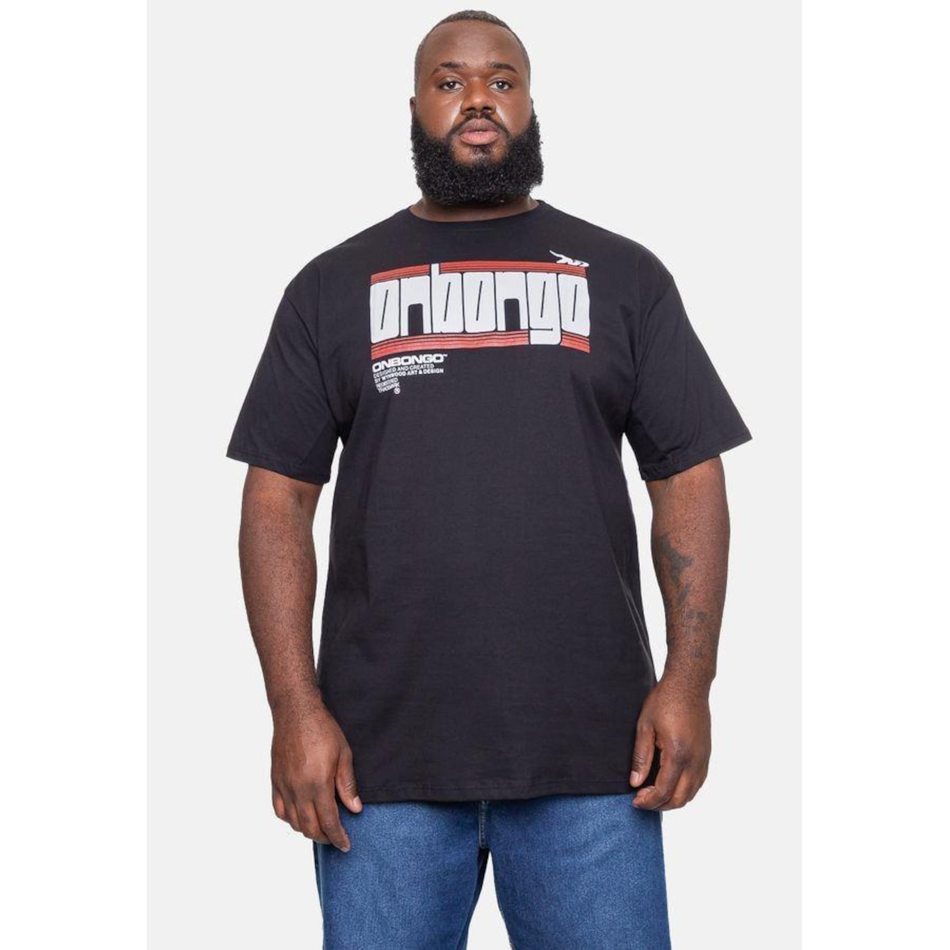 Camiseta Onbongo Plus Size Estampada - Masculina - Foto 2