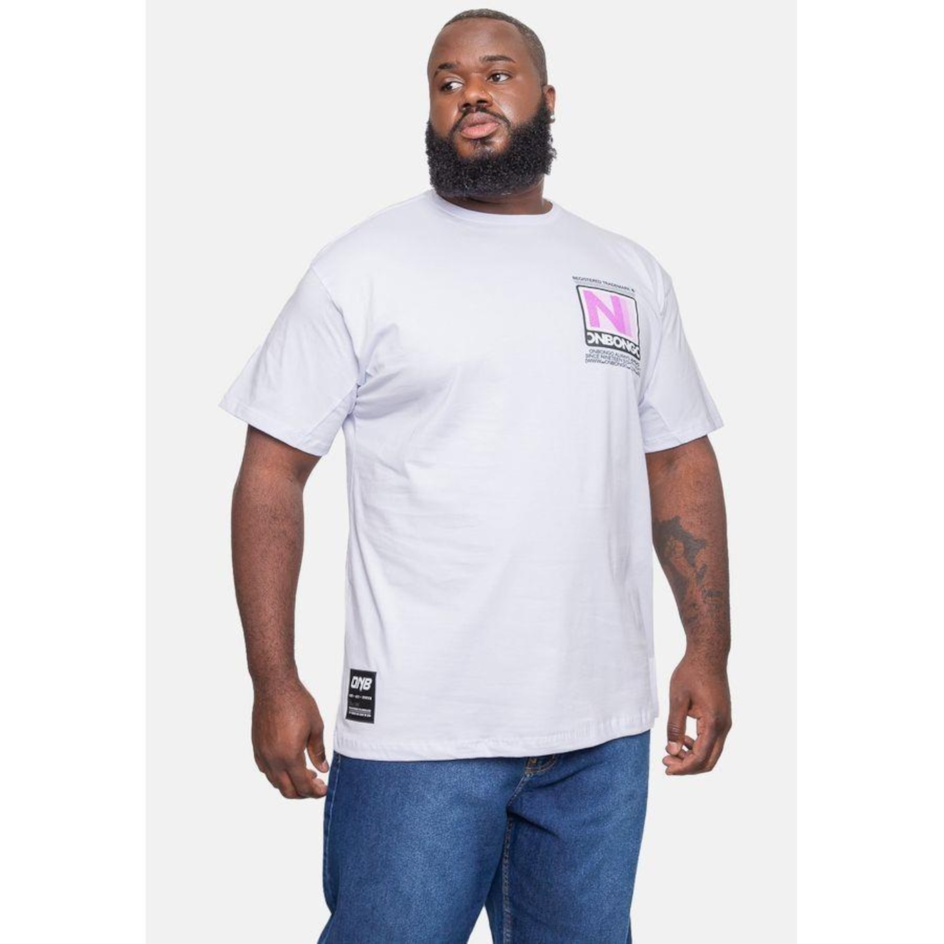 Camiseta Onbongo Plus Size Ahead - Masculina - Foto 1