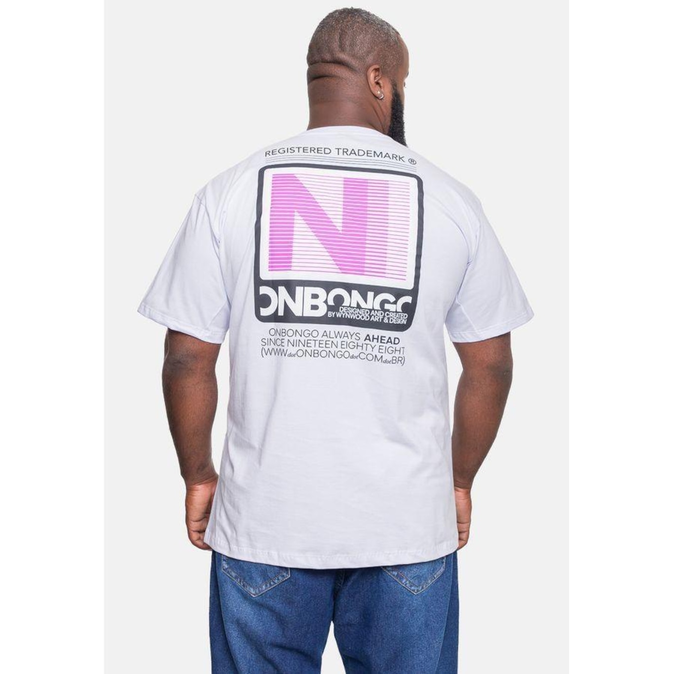 Camiseta Onbongo Plus Size Ahead - Masculina - Foto 2