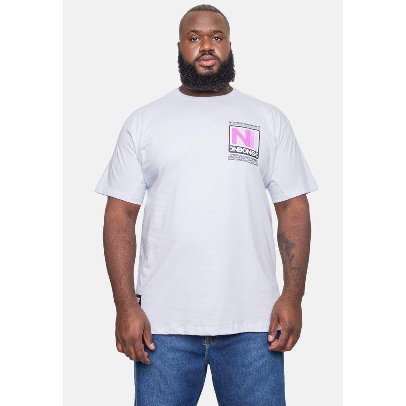 Camiseta Onbongo Plus Size Ahead - Masculina - Foto 4