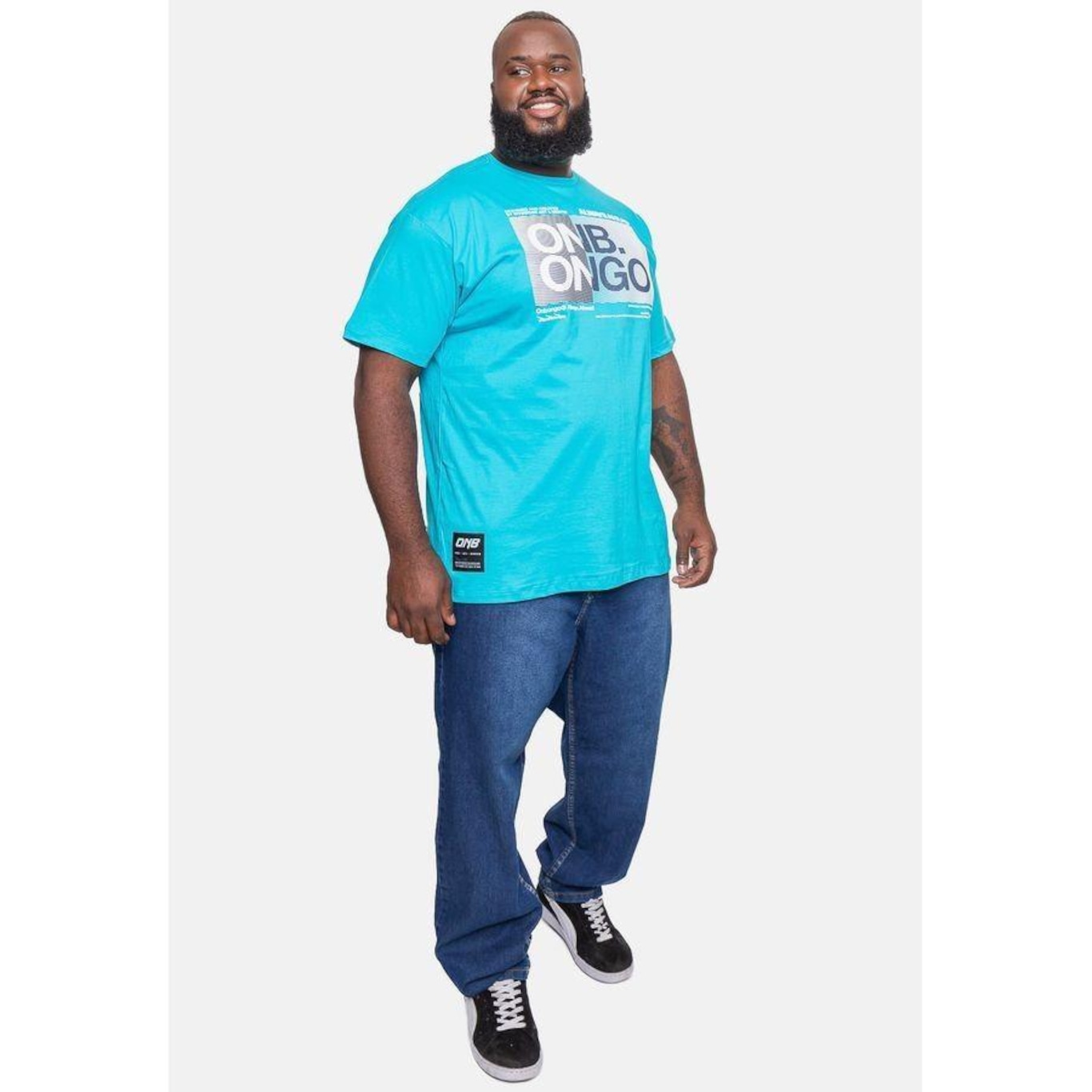 Camiseta Onbongo Plus Size Estampada - Masculina - Foto 1