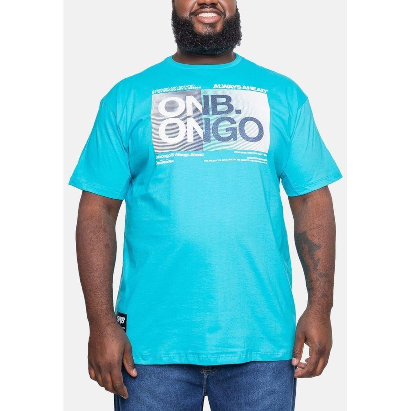 Camiseta Onbongo Plus Size Estampada - Masculina - Foto 2