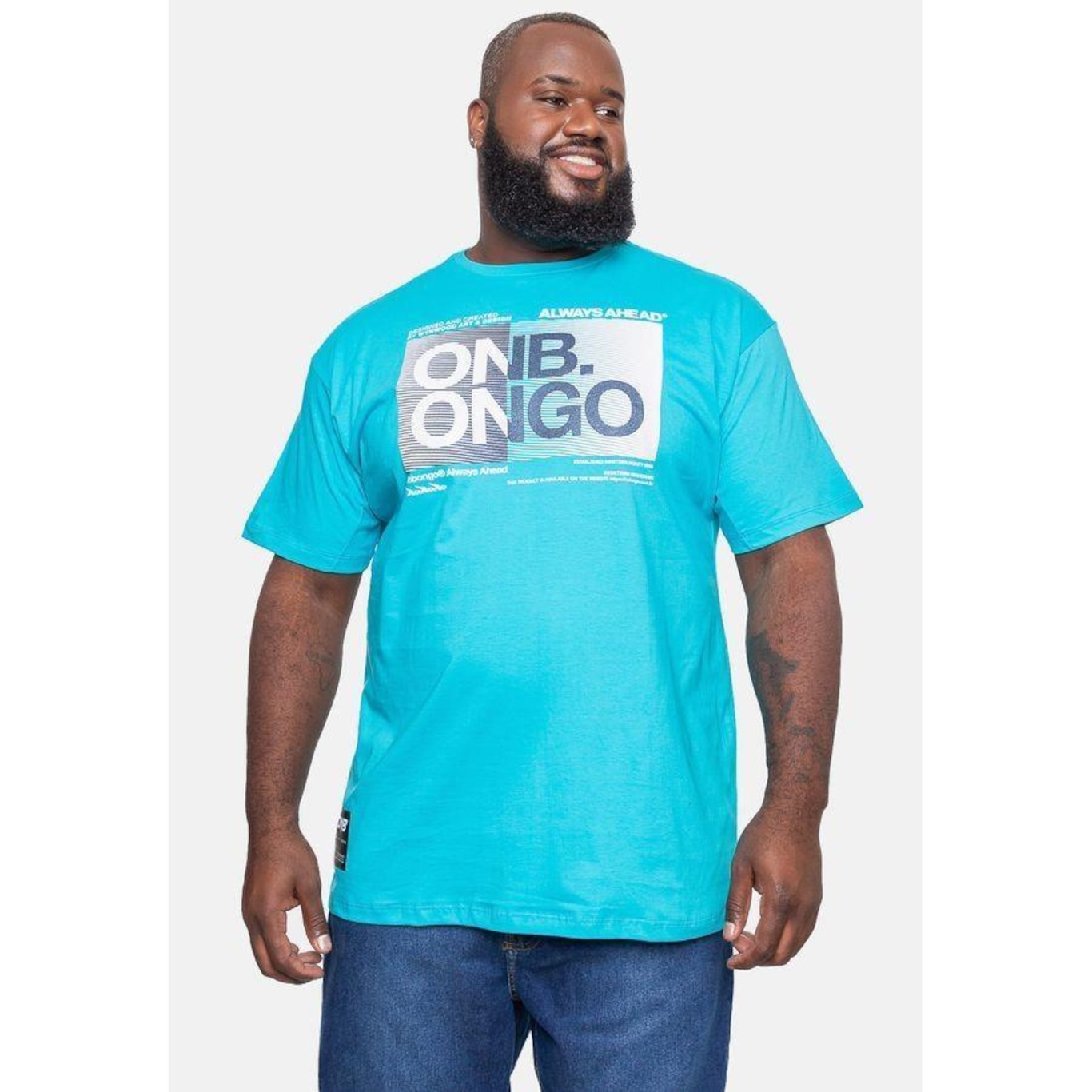 Camiseta Onbongo Plus Size Estampada - Masculina - Foto 3