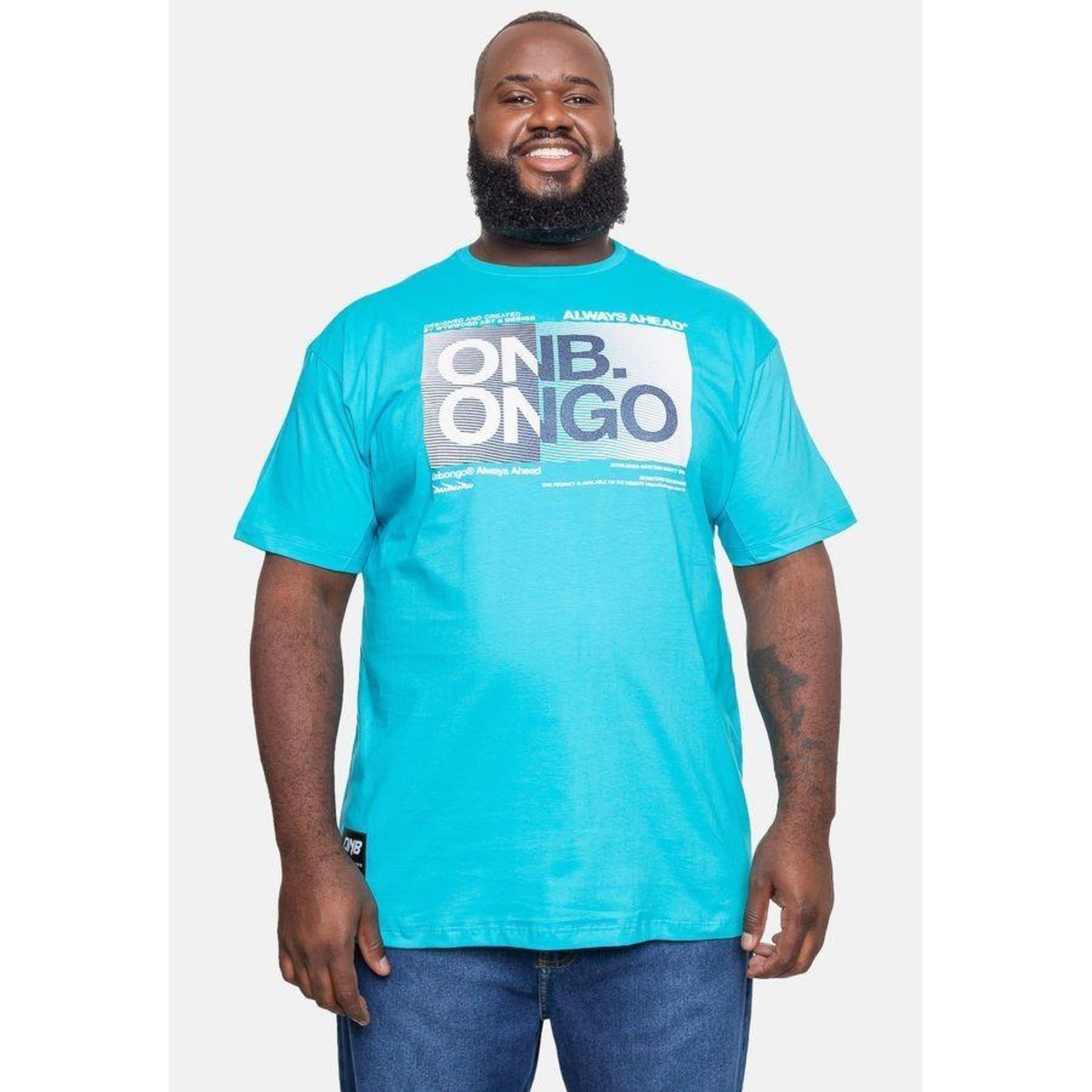 Camiseta Onbongo Plus Size Estampada - Masculina - Foto 4