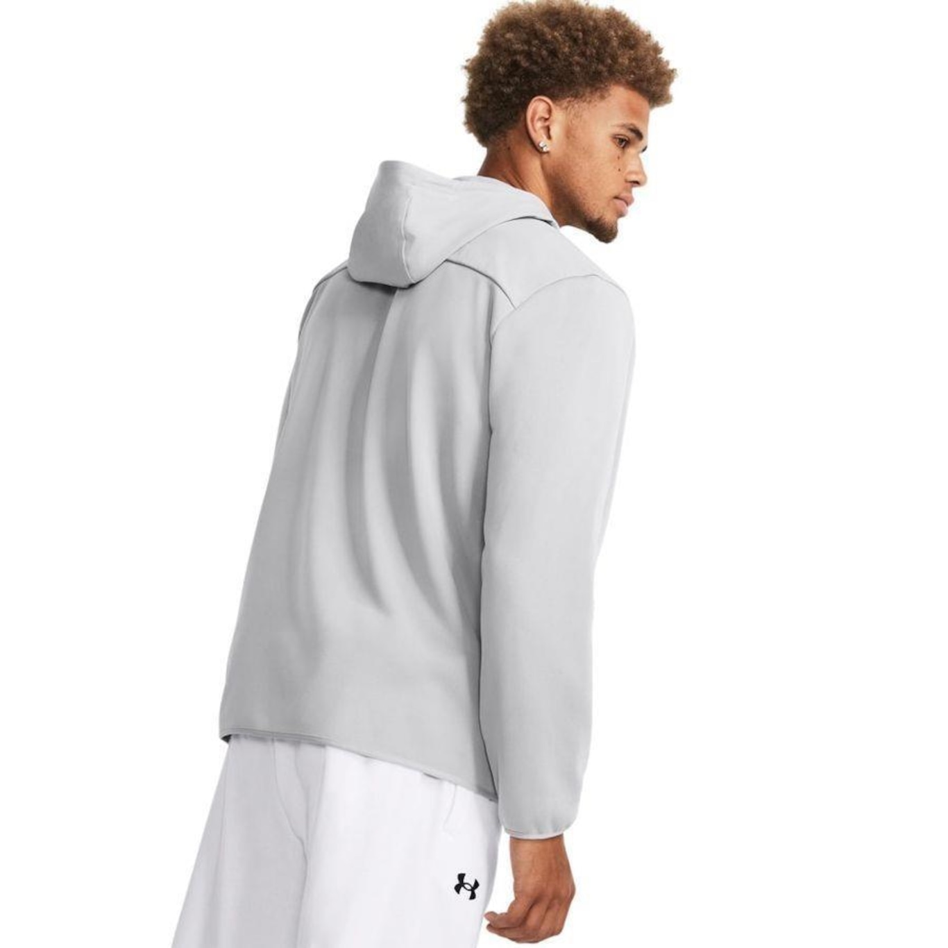 Jaqueta de Moletom Under Armour Essential Swacket - Masculina - Foto 2