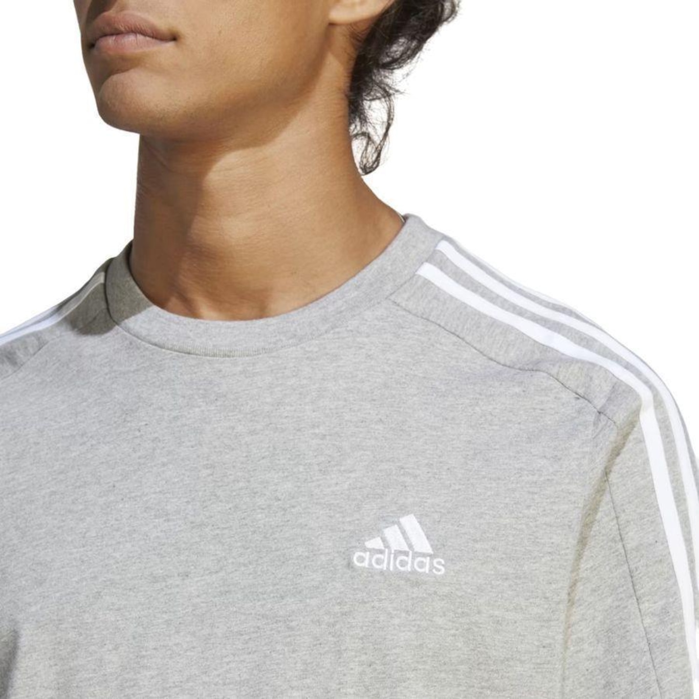 Camiseta adidas 3 Stripes - Masculina - Foto 5