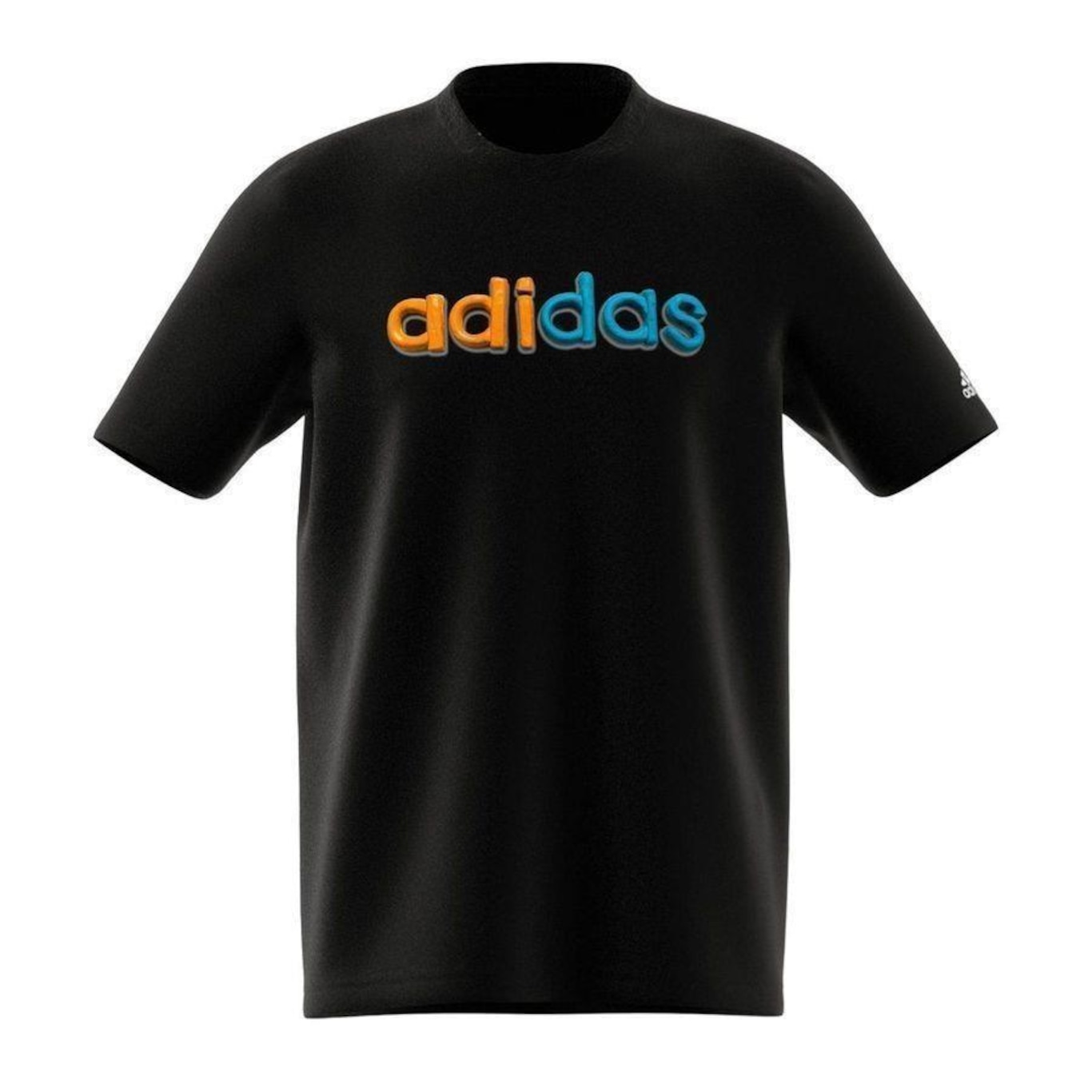 Camiseta Masculina adidas Manga Curta Logo Linear Color - Foto 1