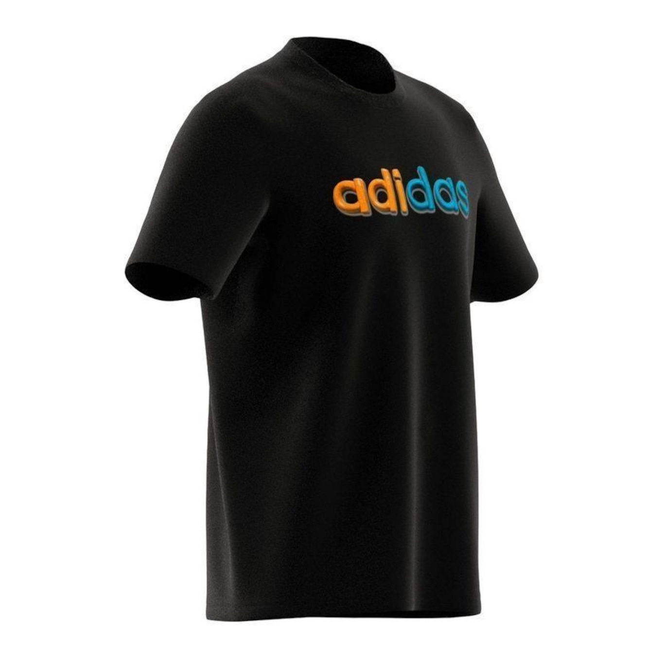 Camiseta Masculina adidas Manga Curta Logo Linear Color - Foto 2