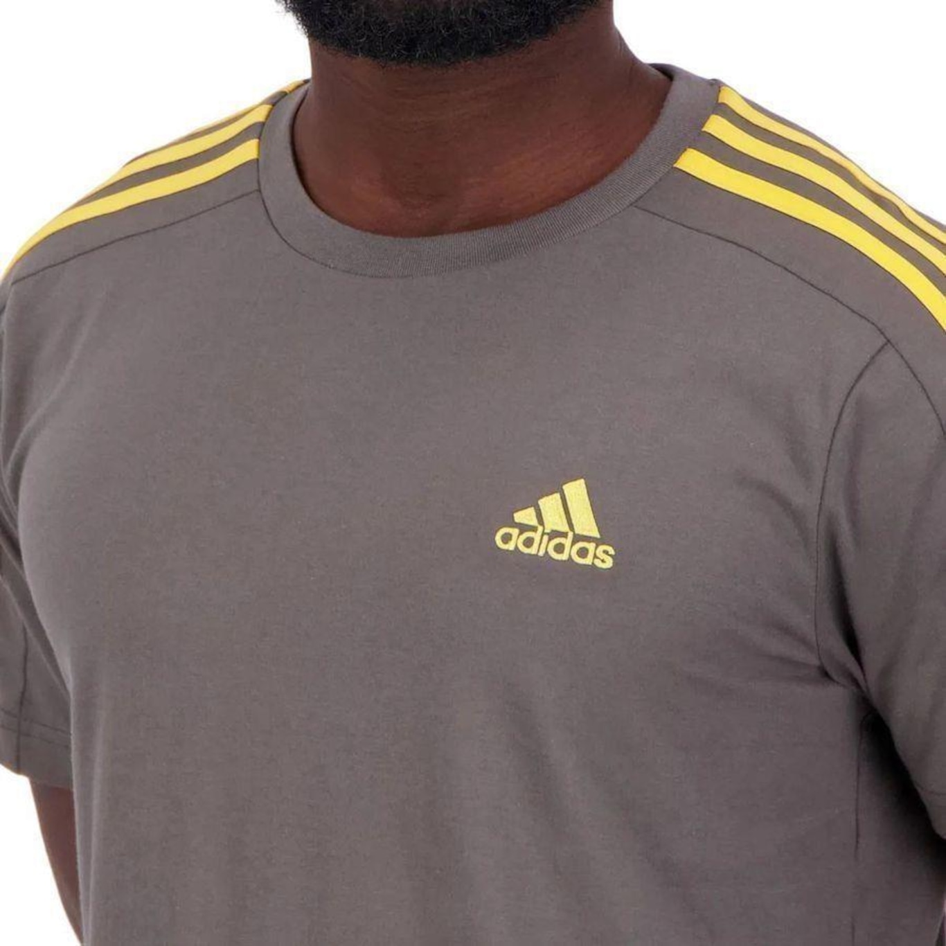 Camiseta Adidas M/C 3 Stripes - Masculina - Foto 5