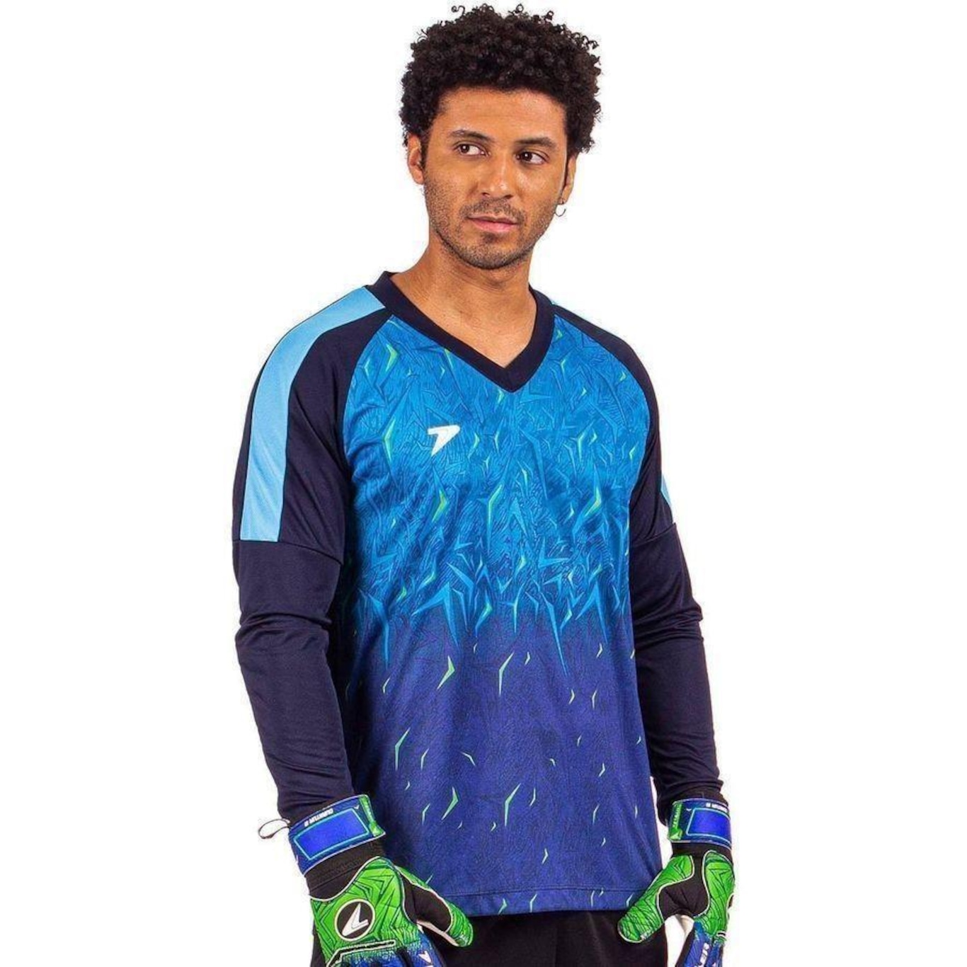 Camisa Manga Longa Goleiro Poker Sublimada Celeno Ii - Masculina - Foto 2